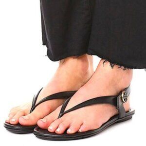 Tory Burch Minnie Travel Thong Convertible Sandal Black Size 8